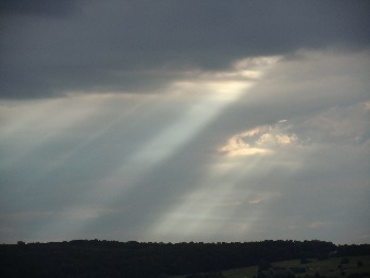 Ciel avec rayons